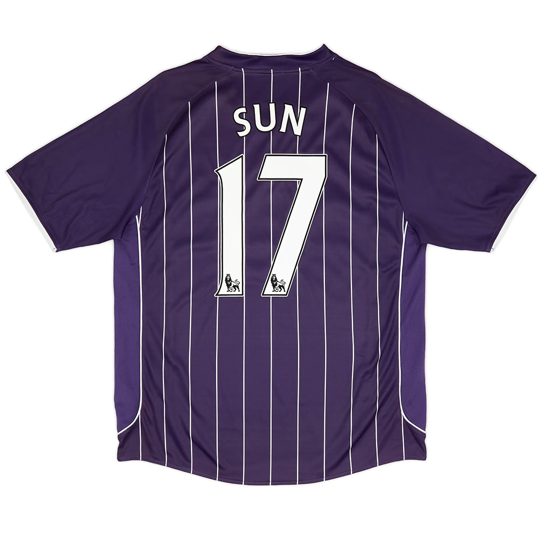 Retro Manchester City 2007/08 Away Soccer Jersey Men's Sun #17