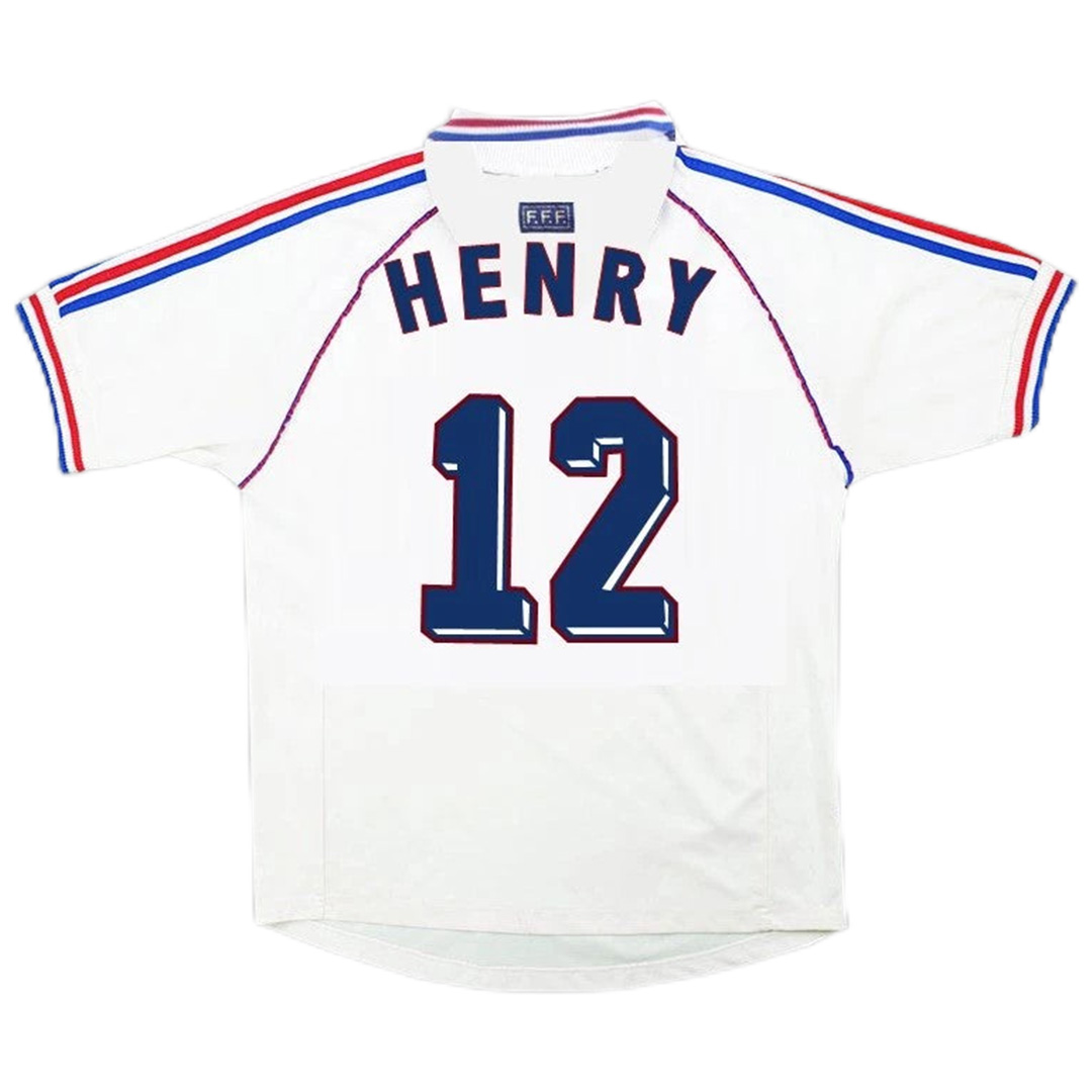 Retro France Shirt Away World Cup 1998 HENRY #12