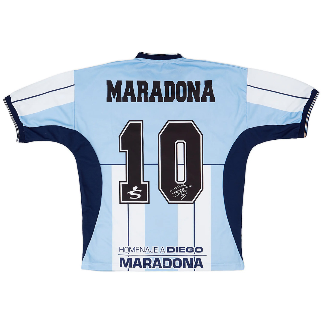 Retro Argentina Shirt Farewell Diego Testimonial 2001 Maradona #10