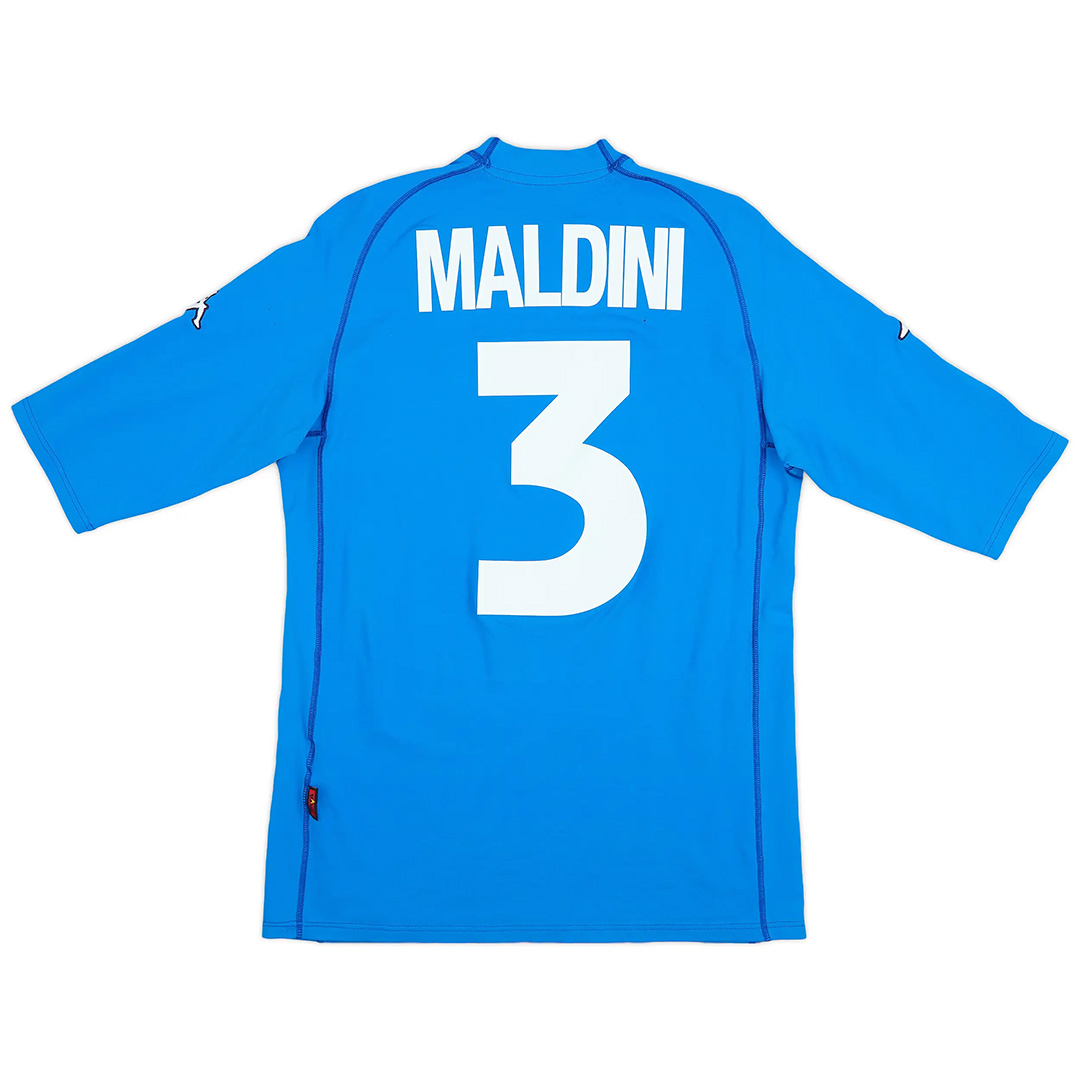 Retro Italy Shirt Home Euro Cup 2000 Maldini #3