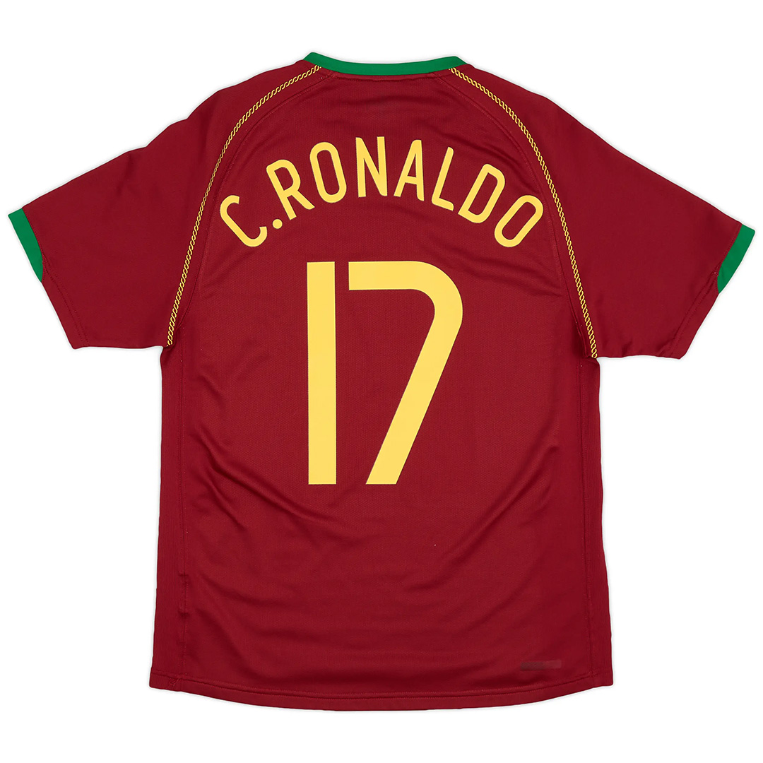 Retro Portugal Shirt Home World Cup 2006 C.RONALDO #17