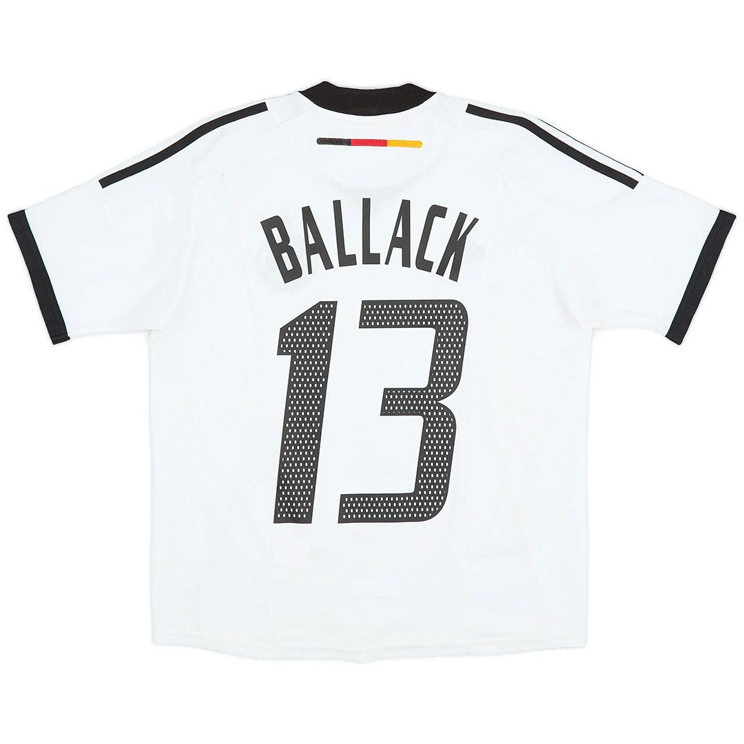 Retro Germany Shirt Home World Cup 2002 BALLACK #13