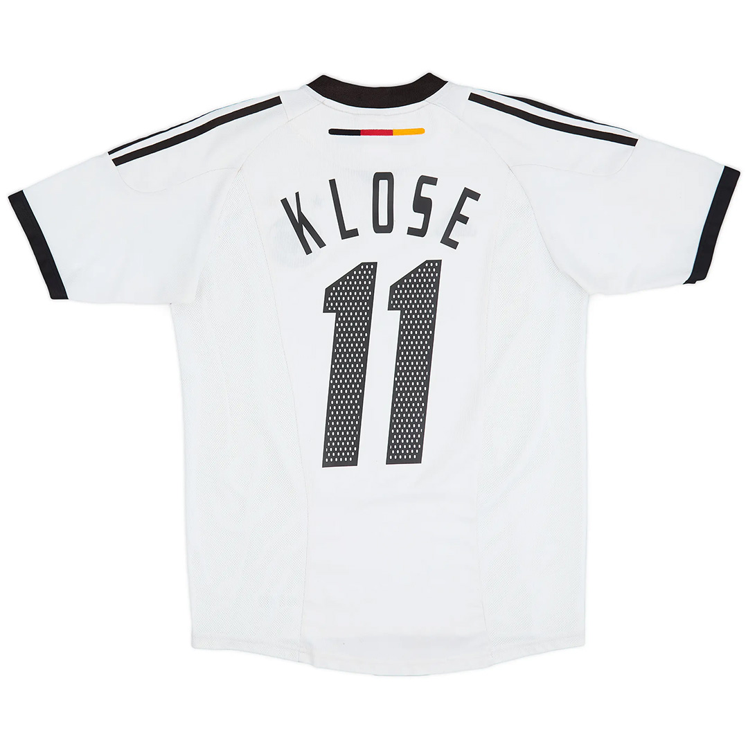 Retro Germany Shirt Home World Cup 2002 KLOSE #11