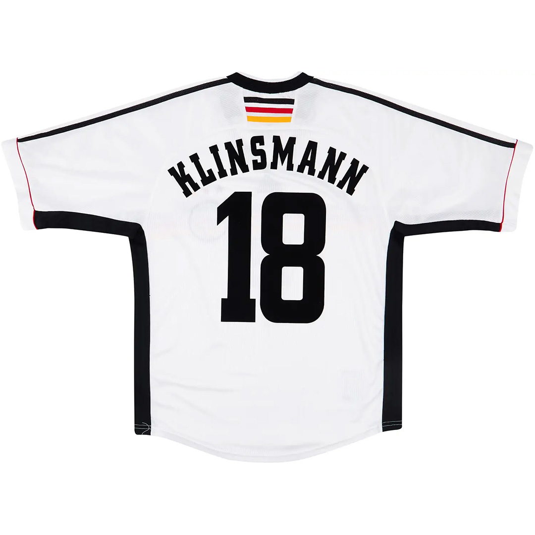 Germany Retro Shirt Home World Cup 1998 KLINSMANN #18