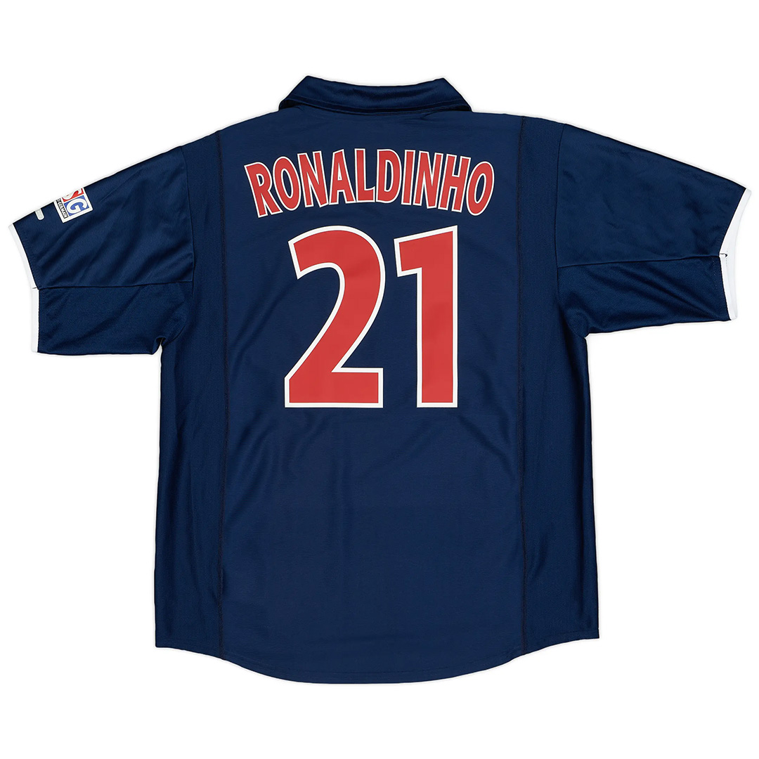 Retro PSG Shirt Home 2001/02 Ronaldinho #21
