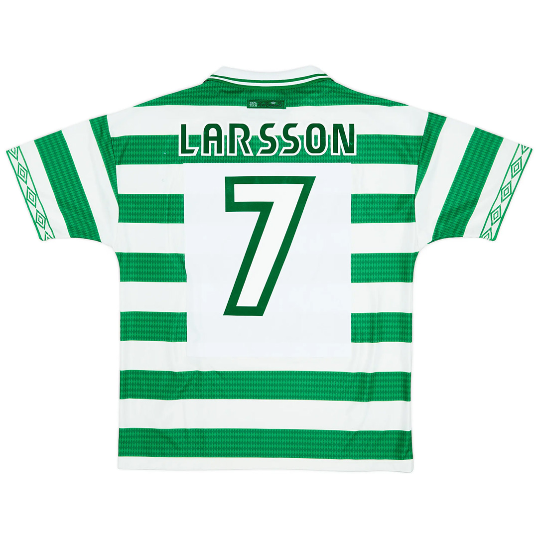 Retro Celtic Shirt Home 1997/99 LARSSON #7