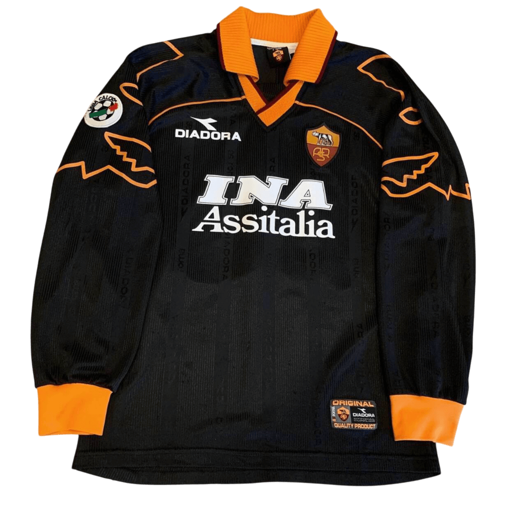 Retro Roma Third Long Sleeve Shirt 1999/00