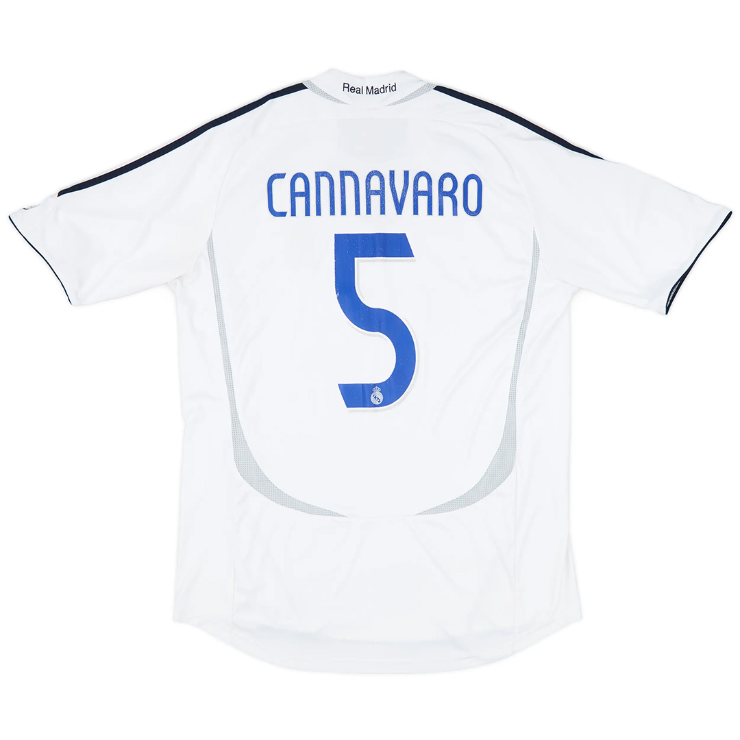 Retro Real Madrid Home Shirt 2006/07 CANNAVARO #5